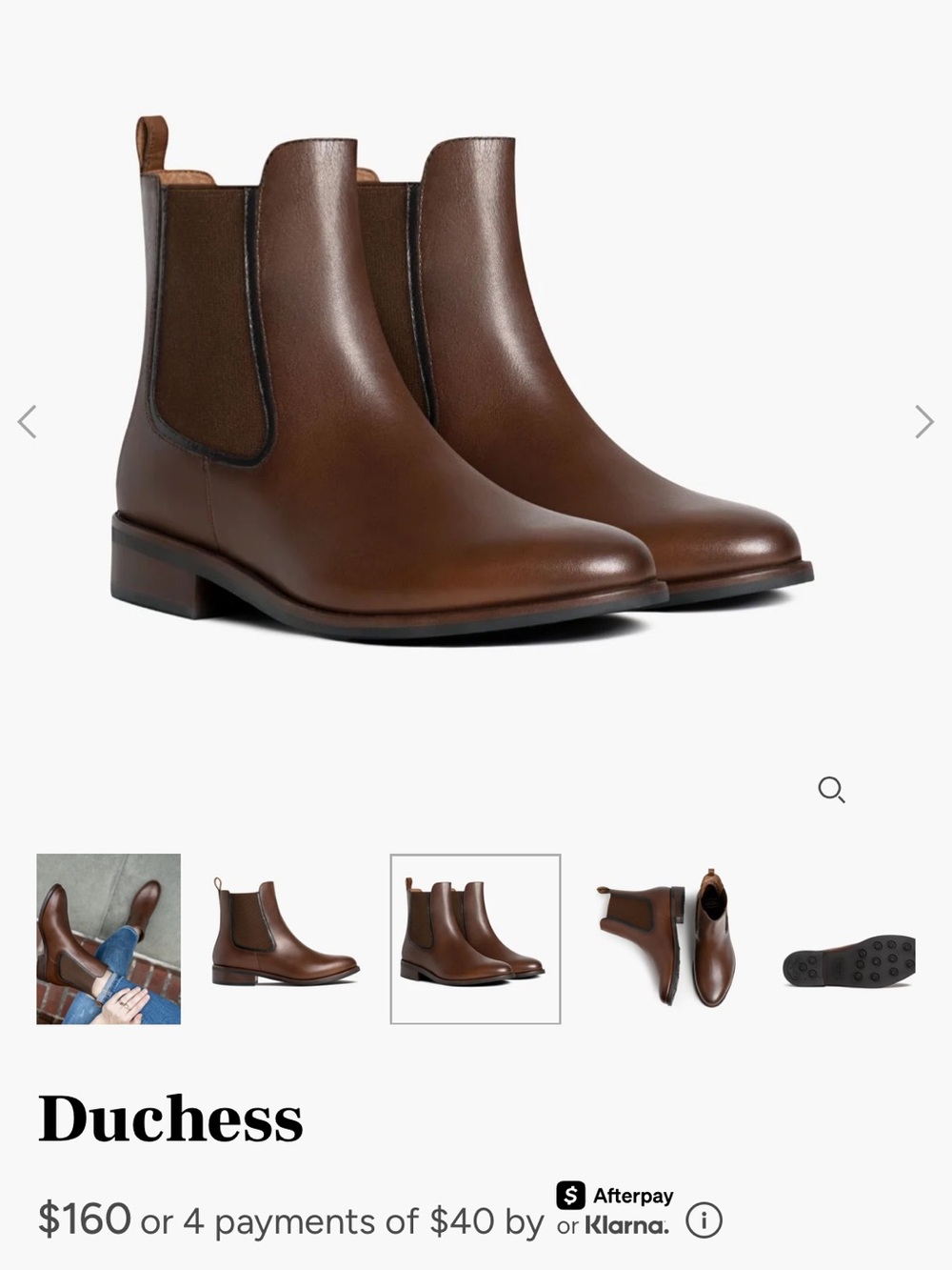 GORGEOUS Womens Chelsea Thursday Boot in Walnut - Picture 4 of 8